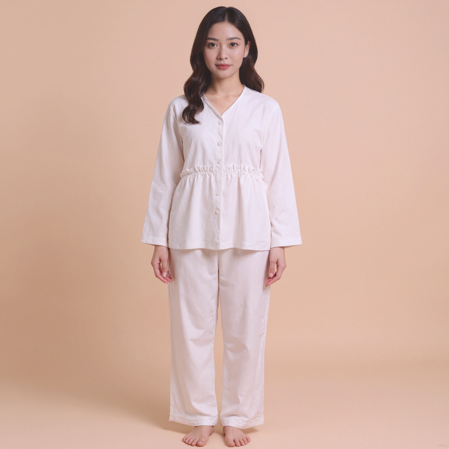 Pajama Set With Full Length Trousers