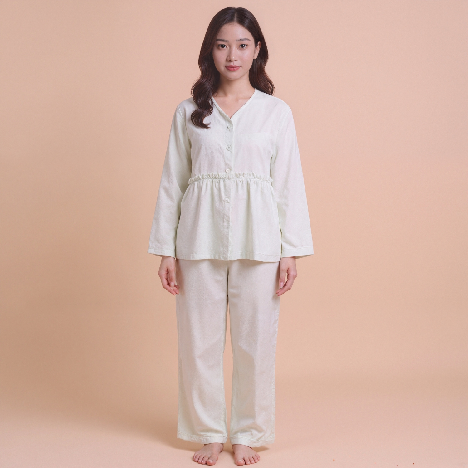 Pajama Set With Full Length Trousers