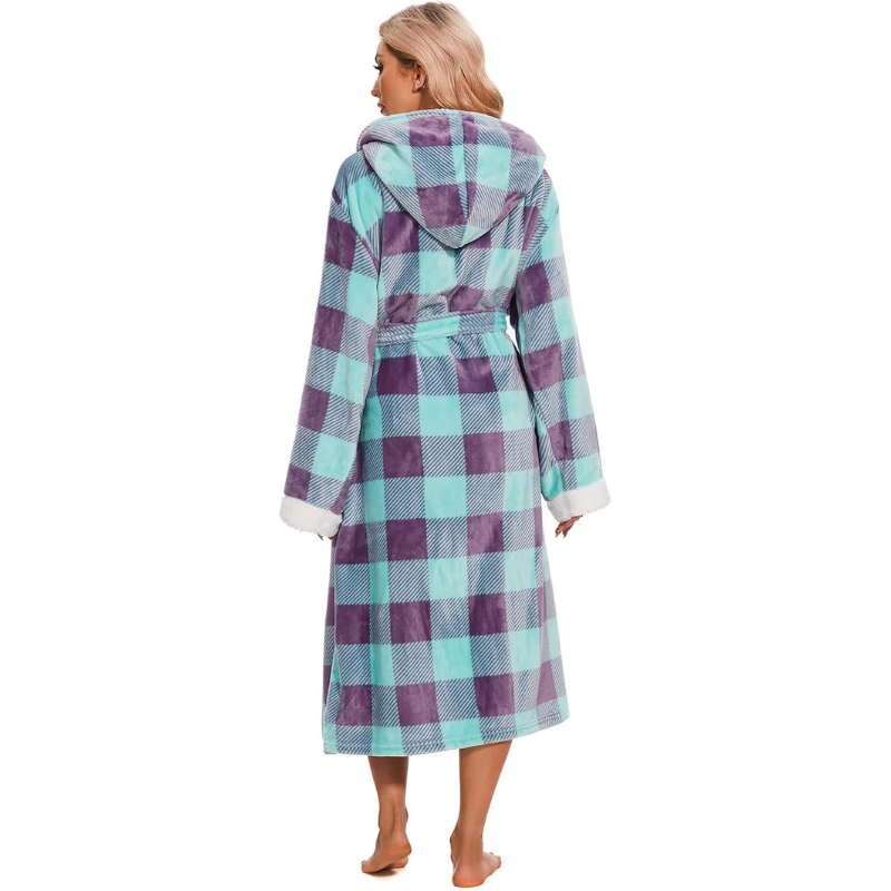 Cozy Hooded Bathrobe For Women