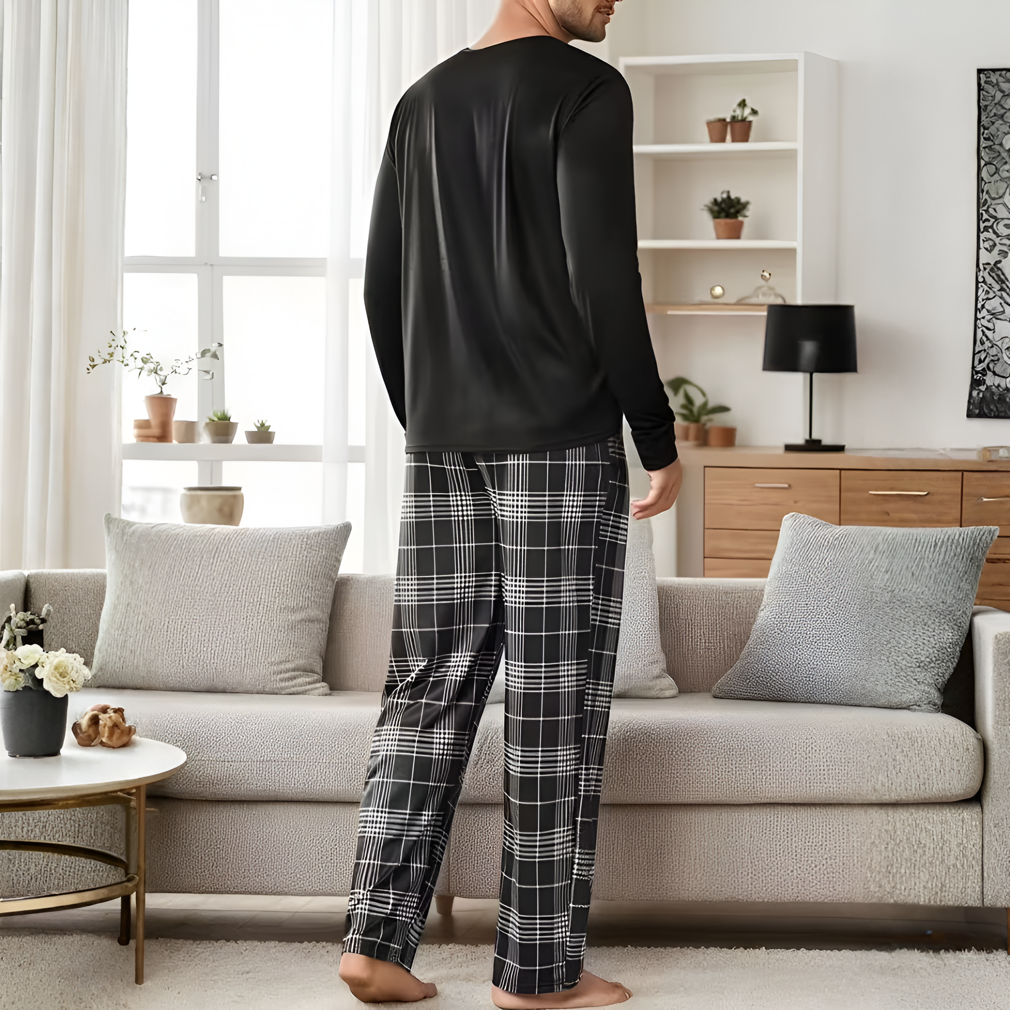 King Queen Long Sleeve Pajama For Couple