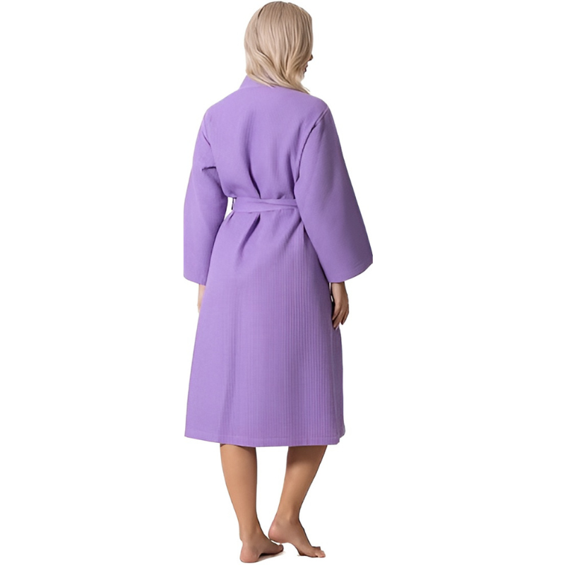 Waffle Knit Lightweight Kimono Spa Bath Robes For Women
