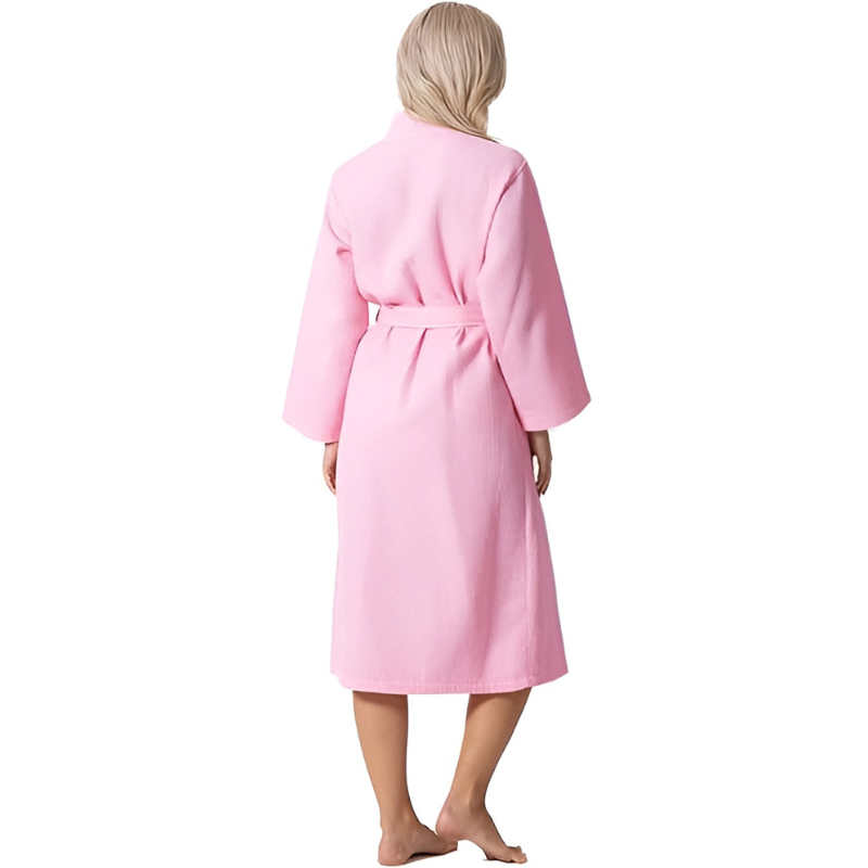 Waffle Knit Lightweight Kimono Spa Bath Robes For Women