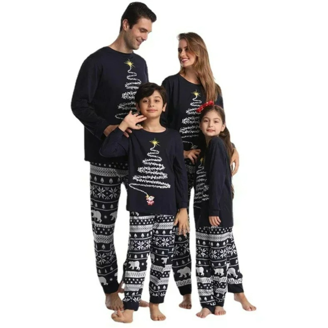 Firework Printed Christmas Festive Family Matching Pajama SetFirework Printed Christmas Festive Family Matching Pajama Set - Image 7