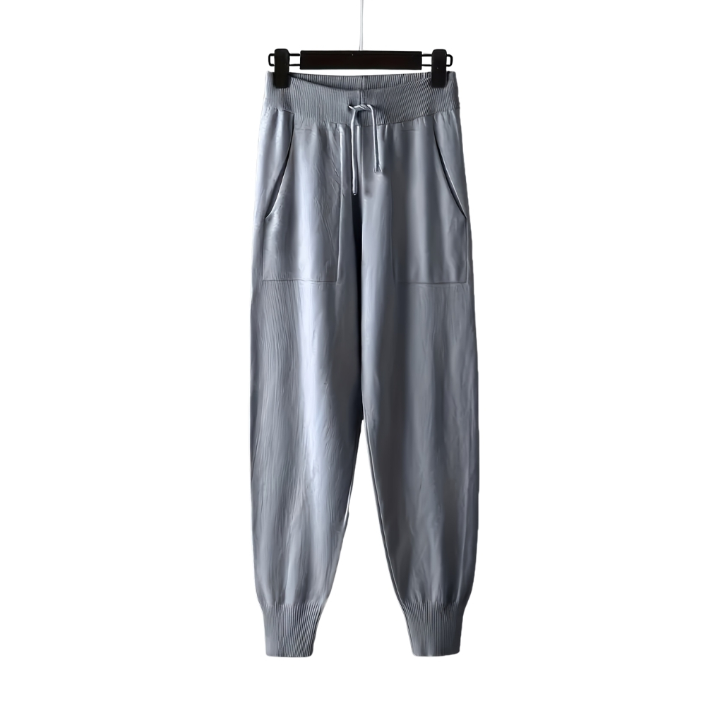 V Collar Knit Sweater Pant Set