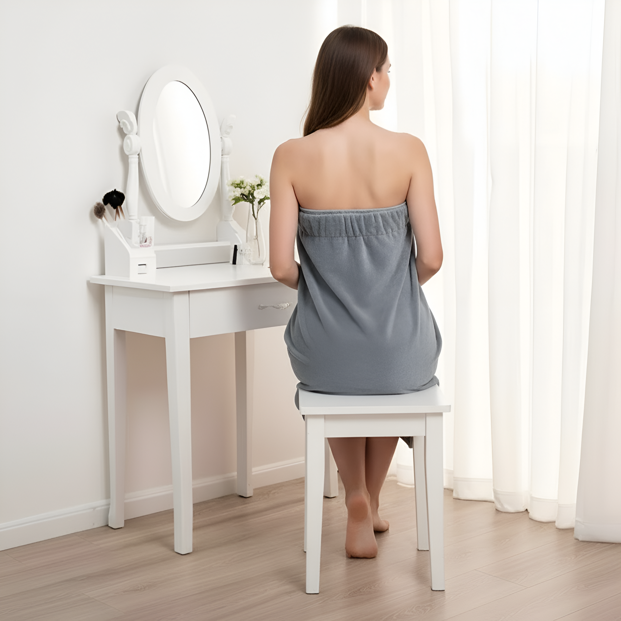 Adjust Clasps Closure Bath Towel Wrap for Women