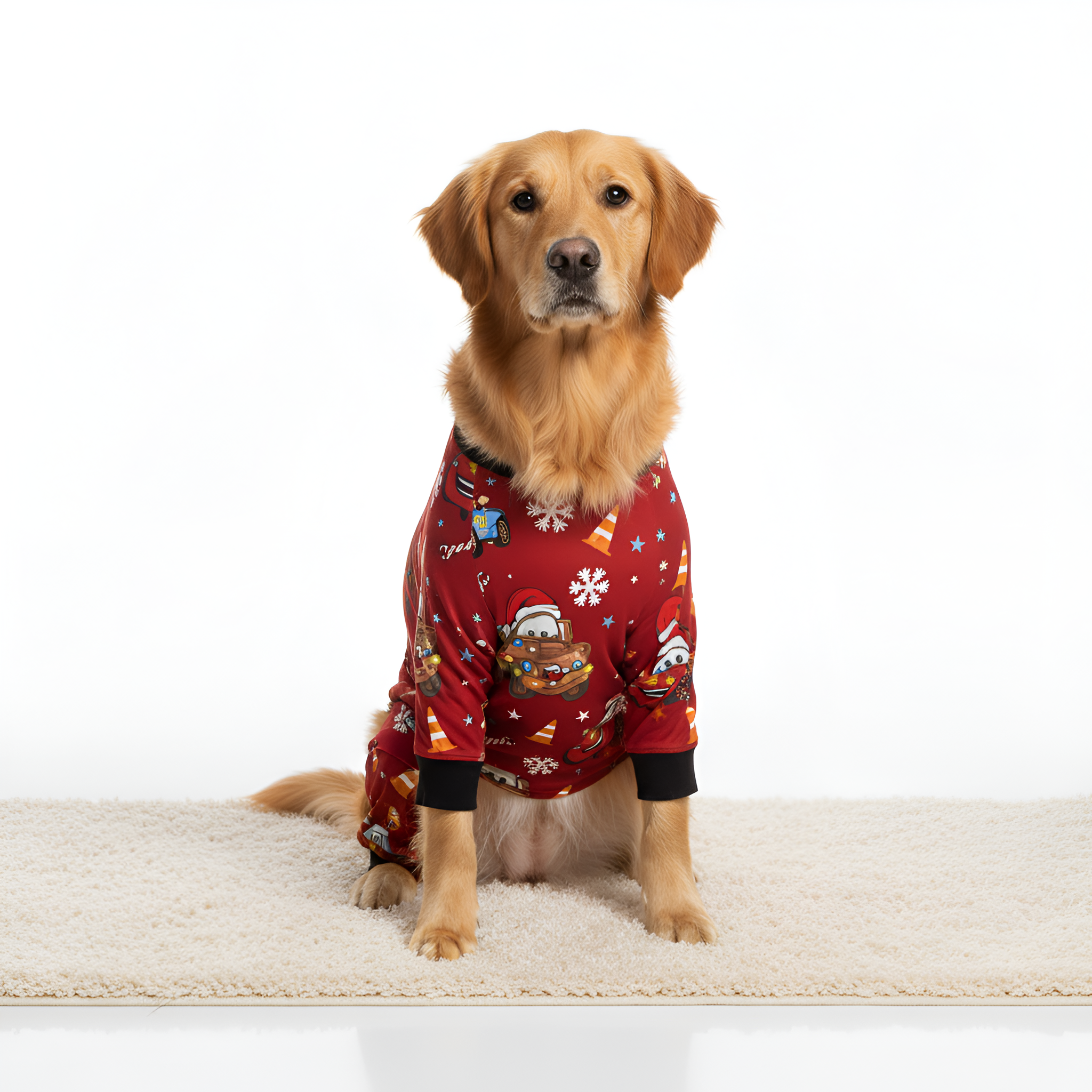 Festive Car Print Christmas Family Matching Pajama Set