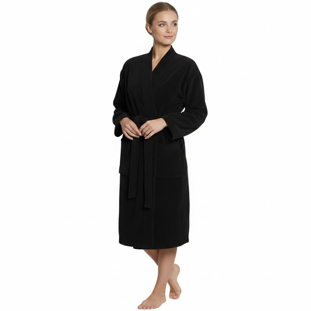 Soft Turkish Terry Cloth Kimono Design Bathrobe For Women