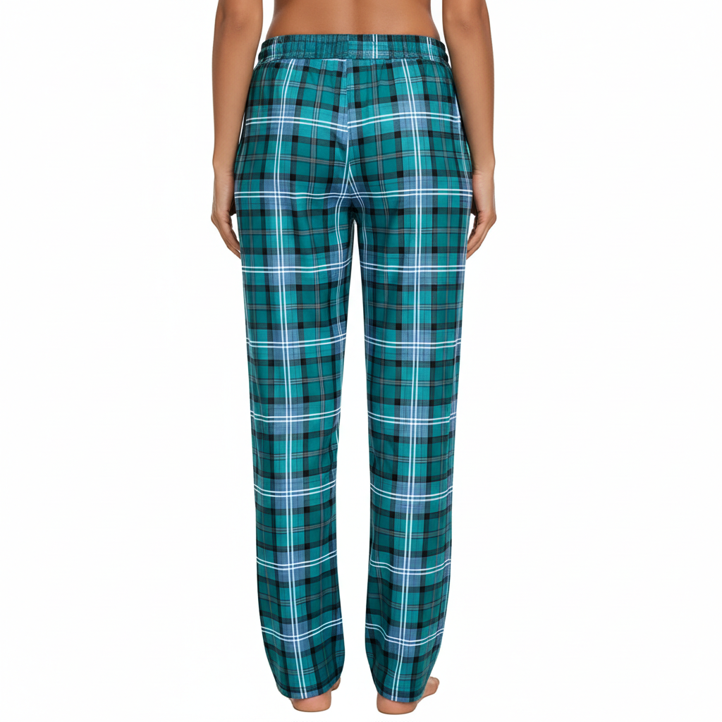Plaid Sleep Pajama Pants With Pockets For Women