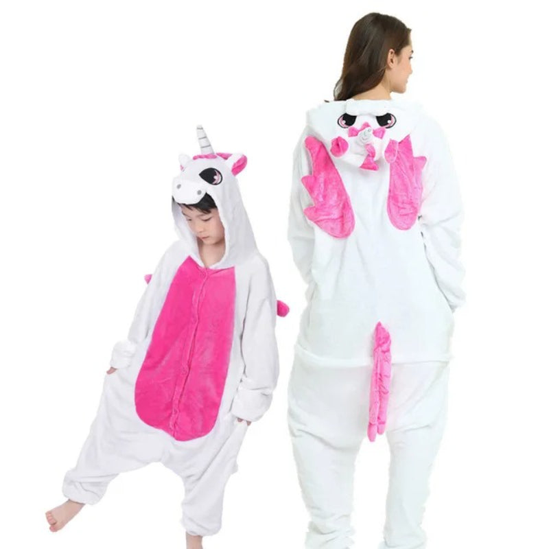 Cozy Animal Themed Christmas Onesies Set