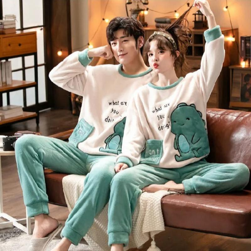 Couples Pajama Matching Plaid Set