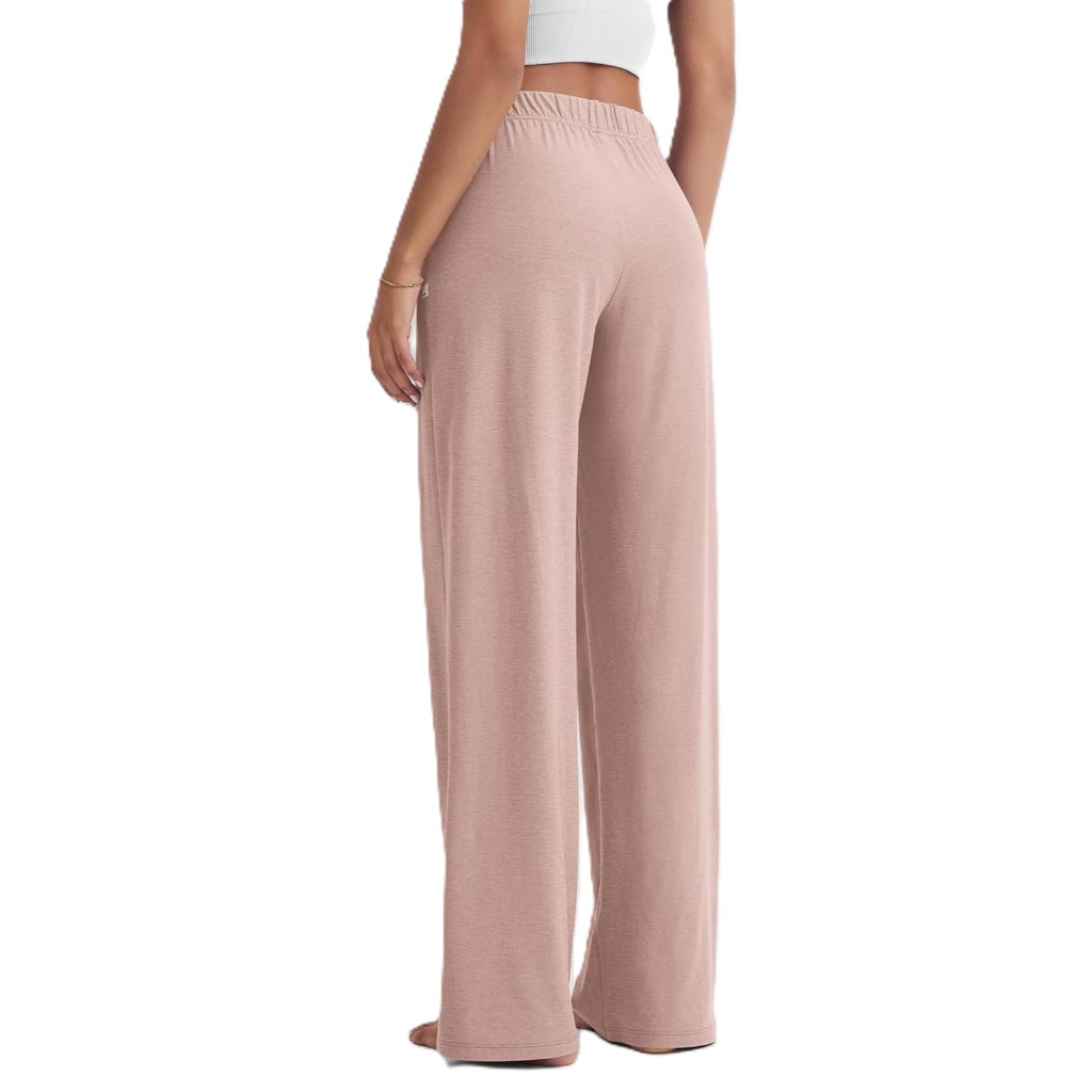 Straight Lounge Pajama Pants With Pockets