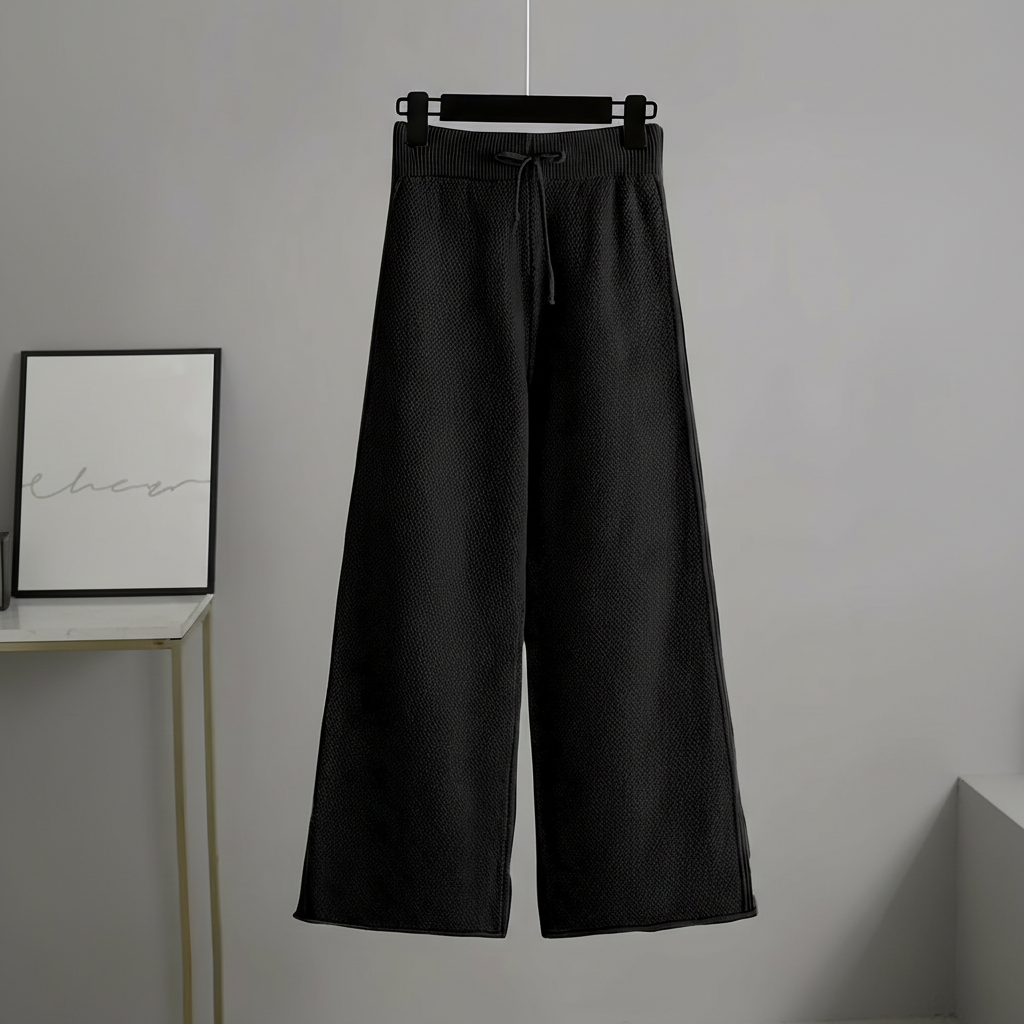 Seed Stitch Knit Sweater Pants Set