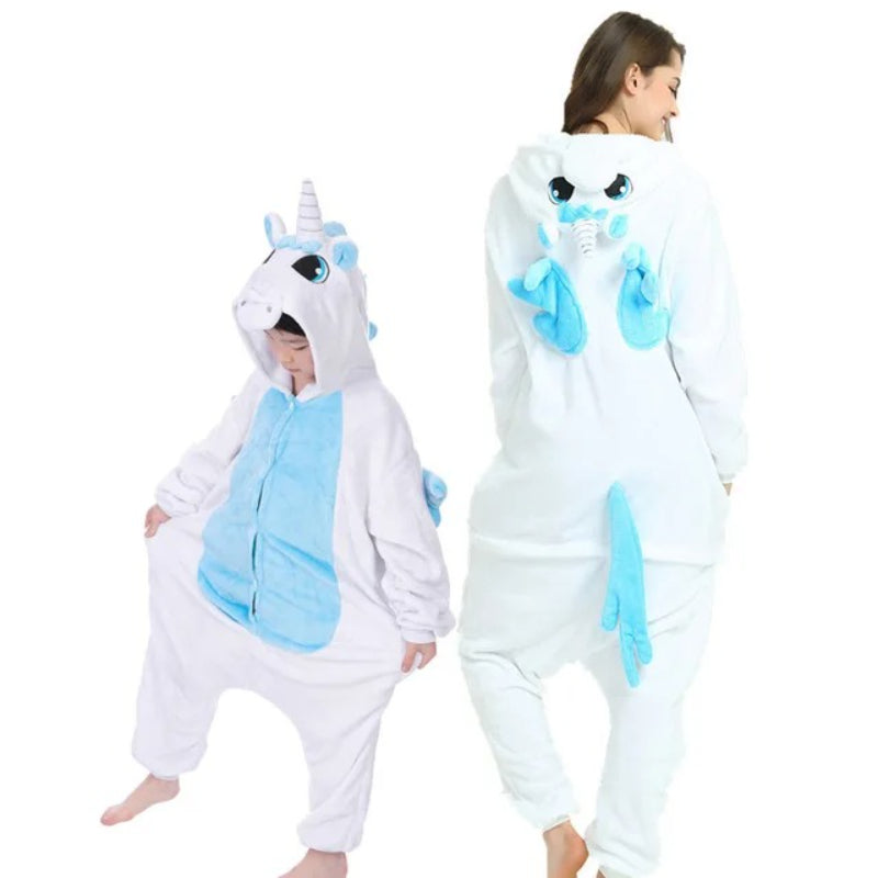 Cozy Animal Themed Christmas Onesies Set