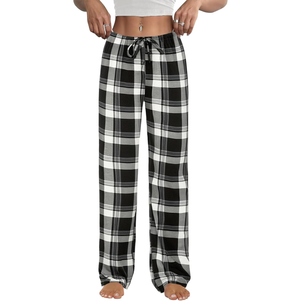 Plaid Lounge Pajama Pants for Women