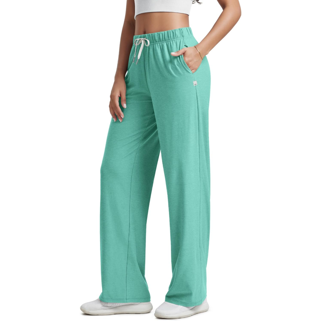Straight Lounge Pajama Pants With Pockets