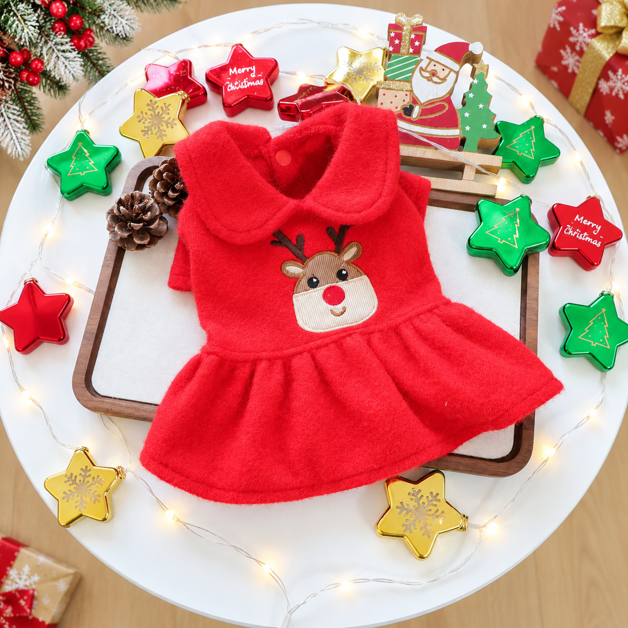 Christmas Pet Dress For Small Dogs And Cats