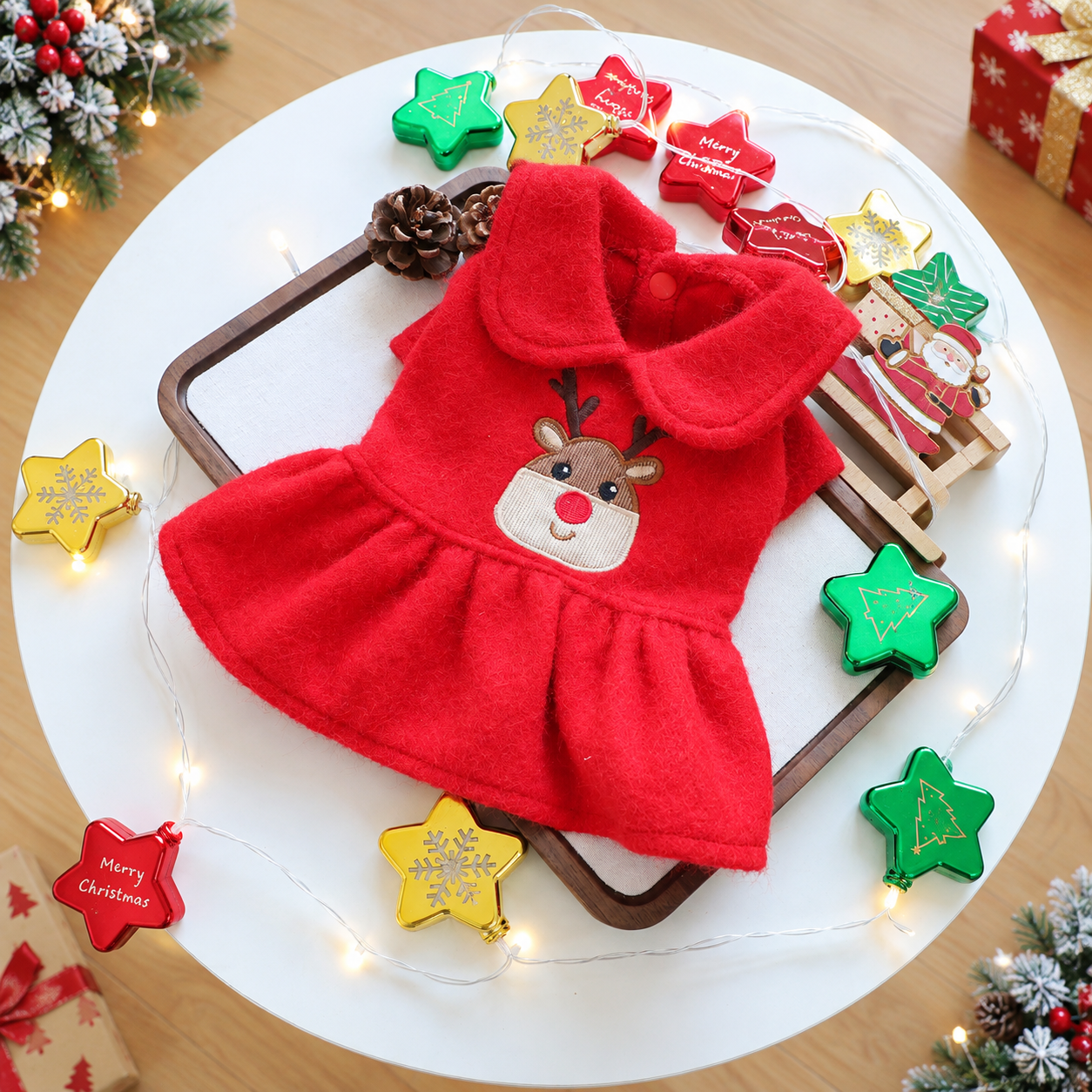 Christmas Pet Dress For Small Dogs And Cats