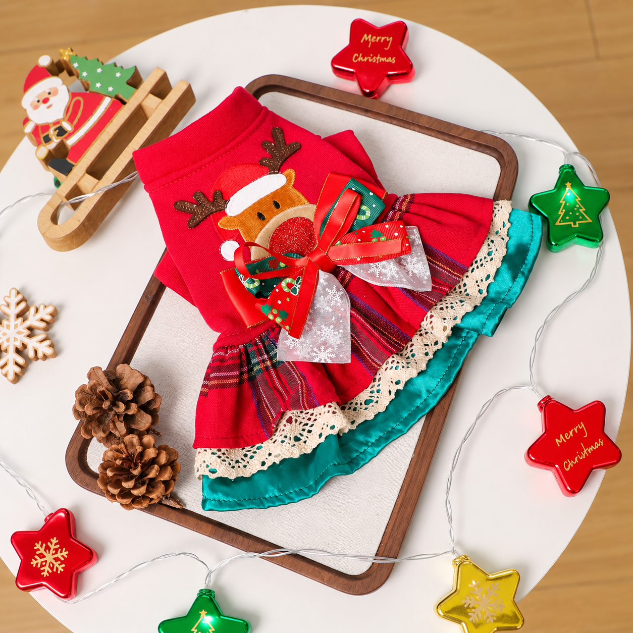 Christmas Pet Dress For Small Dogs And Cats