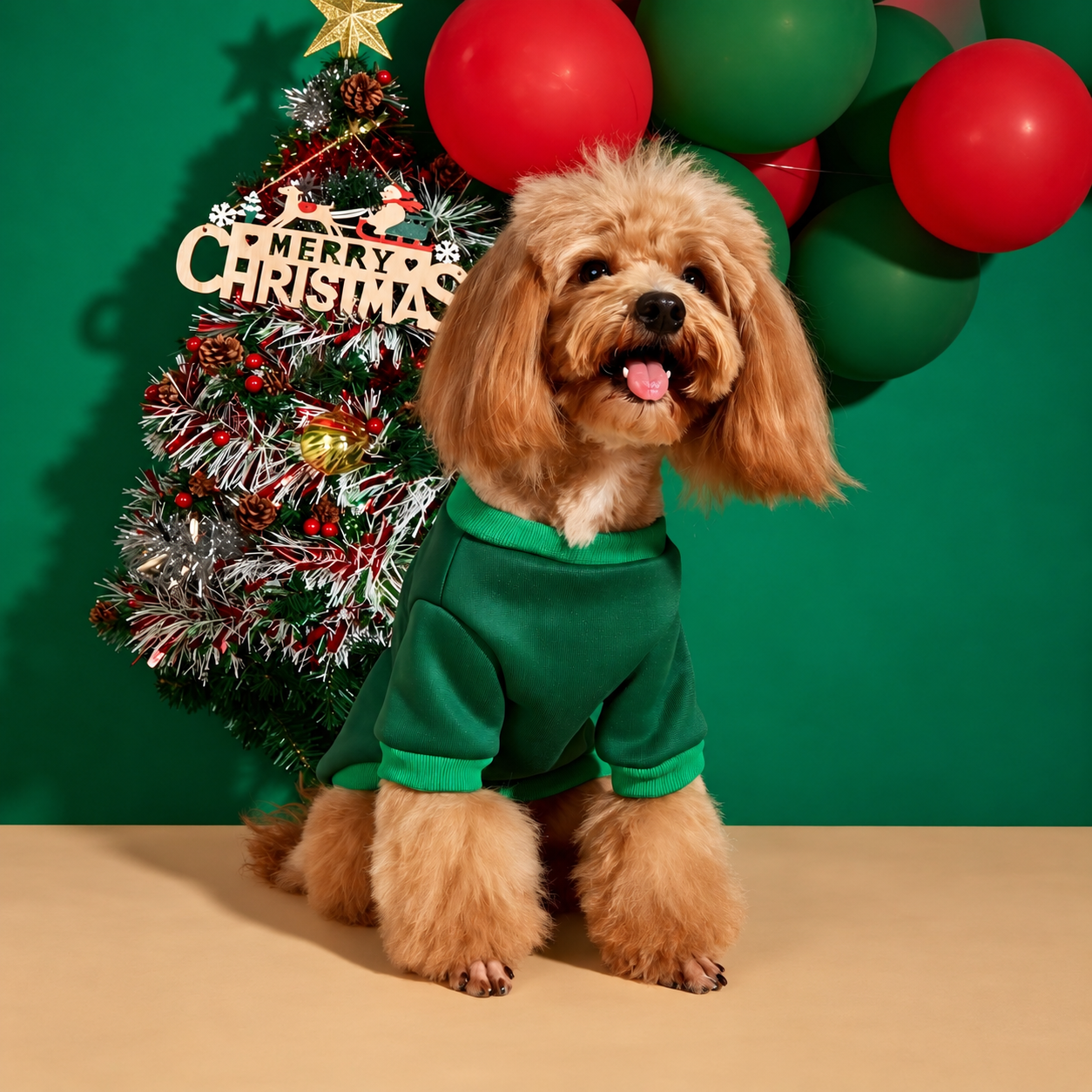 Christmas Believe Graphic Holiday TShirt For Dogs