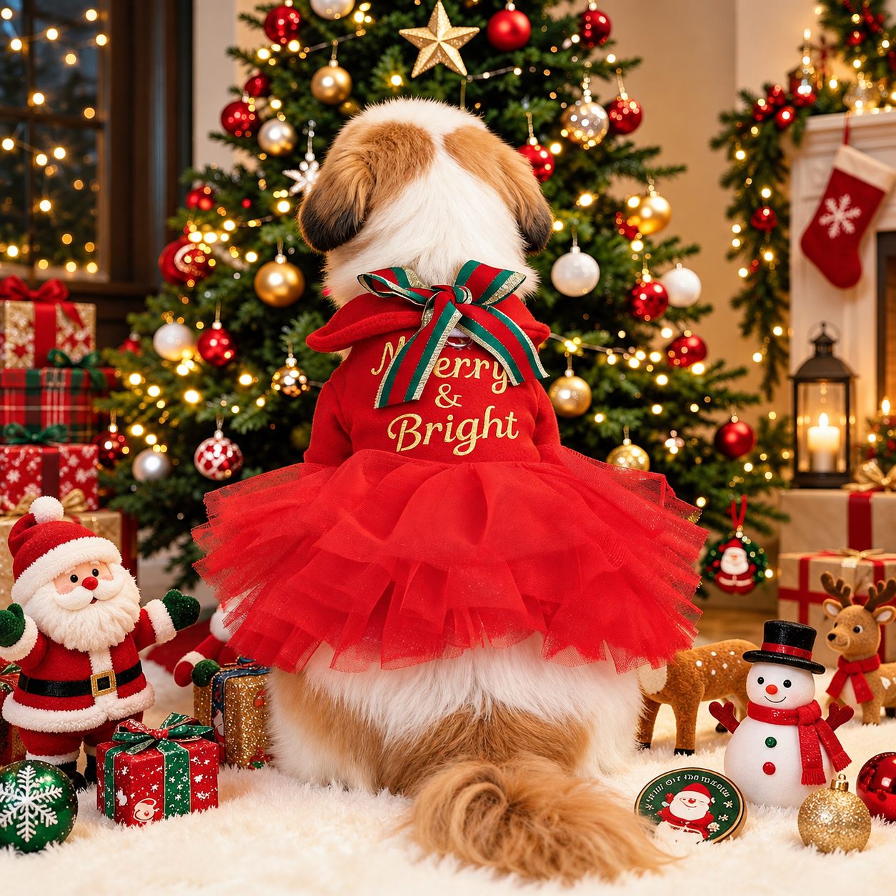 Christmas Pet Dress For Small Dogs And Cats