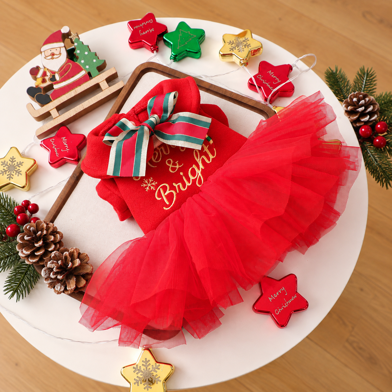 Christmas Pet Dress For Small Dogs And Cats