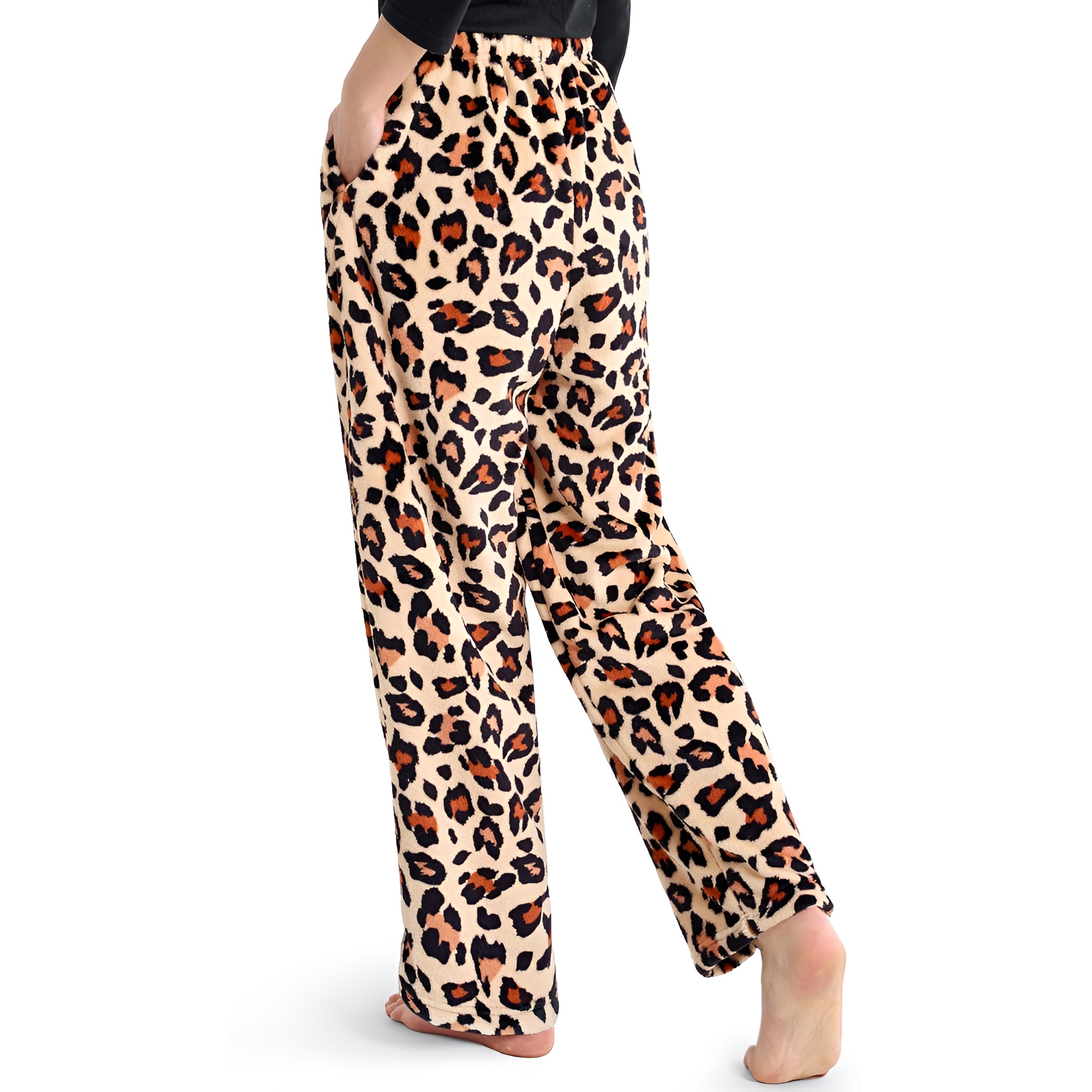 Holiday Print Pajama Pants With Drawstring