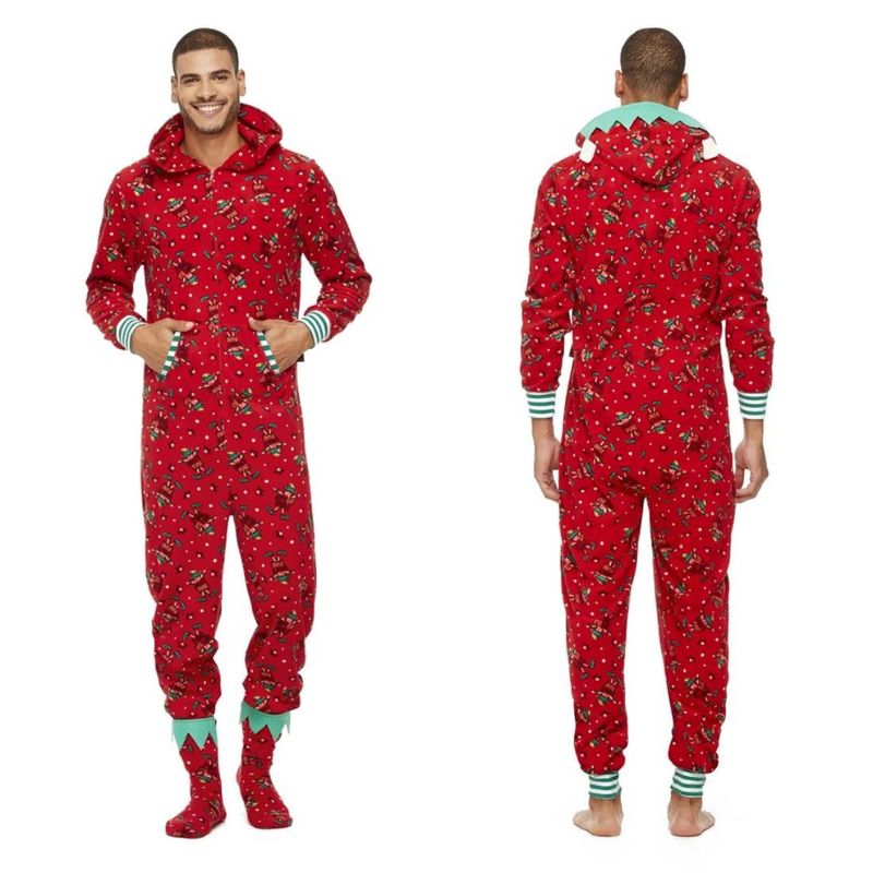 Xmas Themed Family Matching Pajamas Set-Matching Pajama