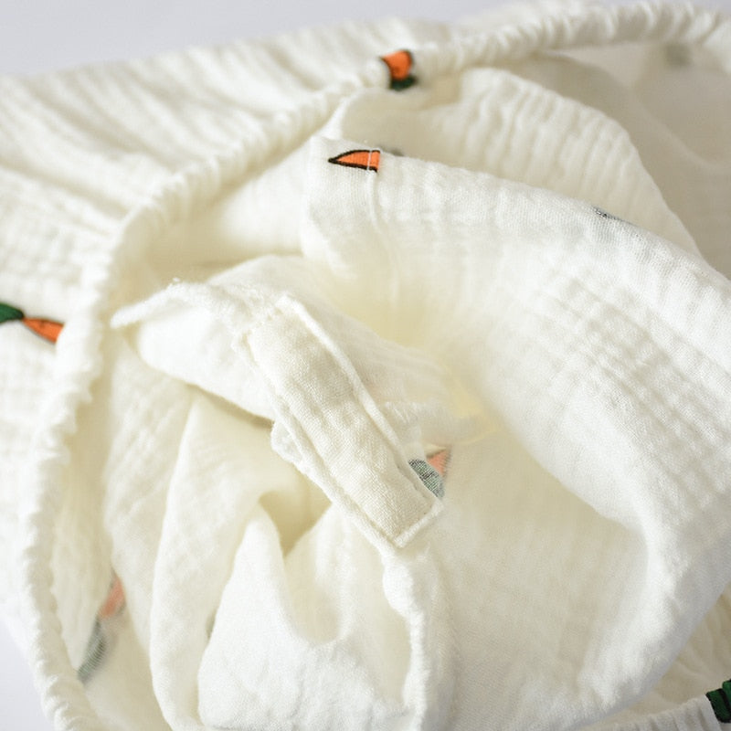 Carrot Print 2 Piece Sleepwear Shorts Set-Original Pajamas