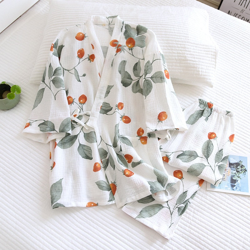 The Orange Tree Kimono Original Pajamas-Original Pajamas