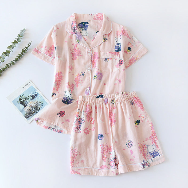 The Various Printed Shorts Pajama Set Original Pajamas-Original Pajamas