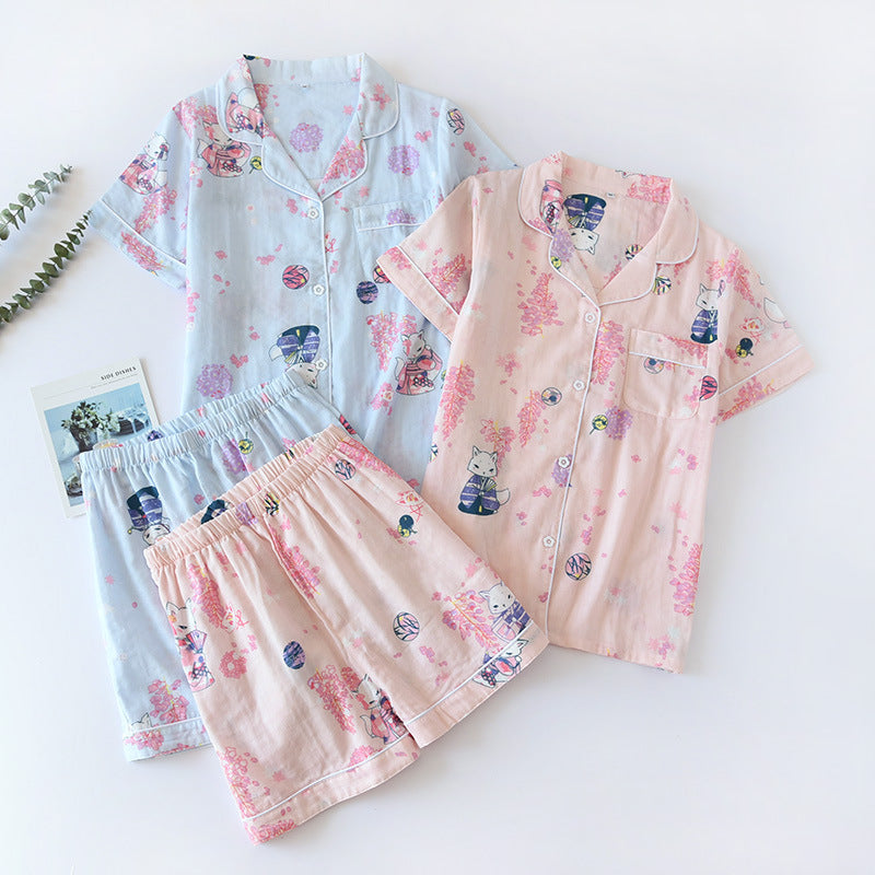 The Various Printed Shorts Pajama Set Original Pajamas-Original Pajamas