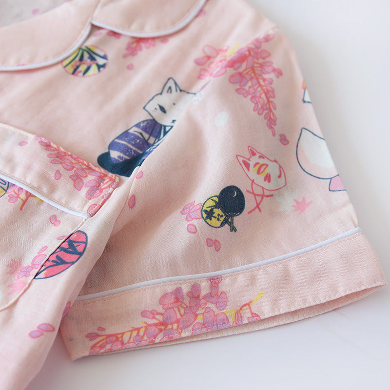 The Various Printed Shorts Pajama Set Original Pajamas-Original Pajamas