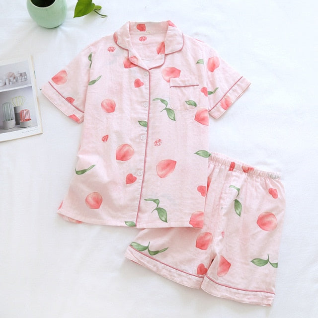 The Various Printed Shorts Pajama Set Original Pajamas-Original Pajamas