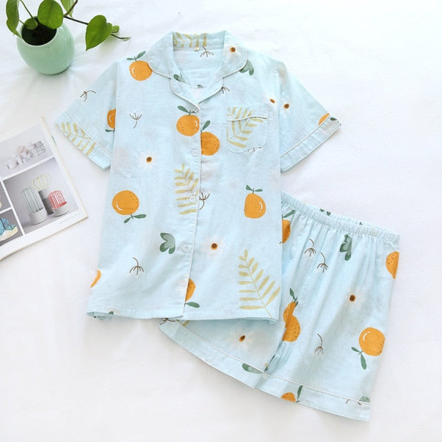 The Various Printed Shorts Pajama Set Original Pajamas-Original Pajamas