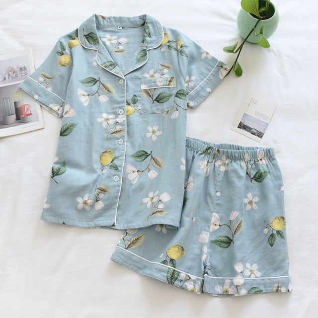 The Various Printed Shorts Pajama Set Original Pajamas-Original Pajamas
