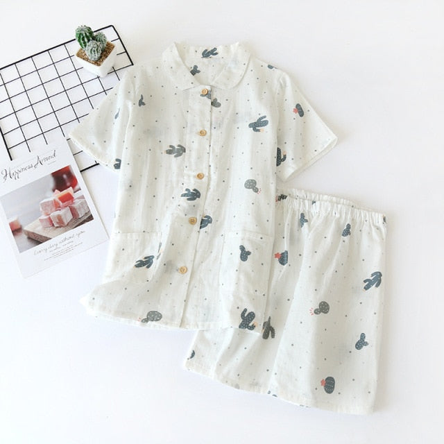 The Various Printed Shorts Pajama Set Original Pajamas-Original Pajamas