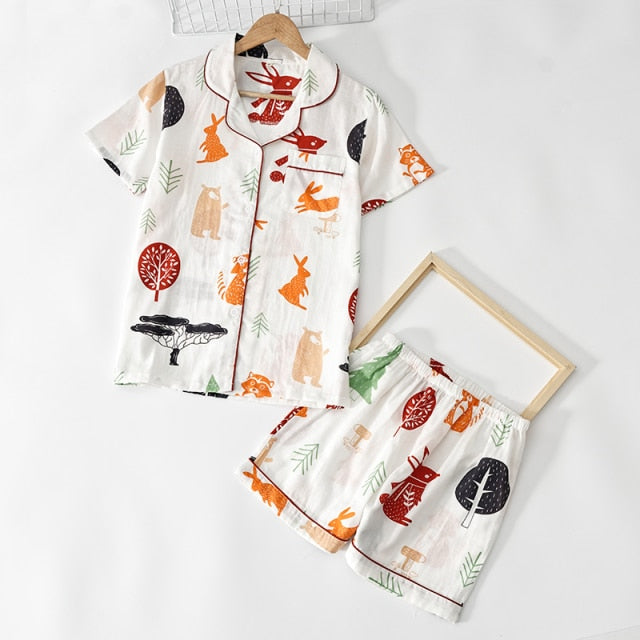 The Spring Printed Shorts 2 Piece Pajamas-Original Pajamas