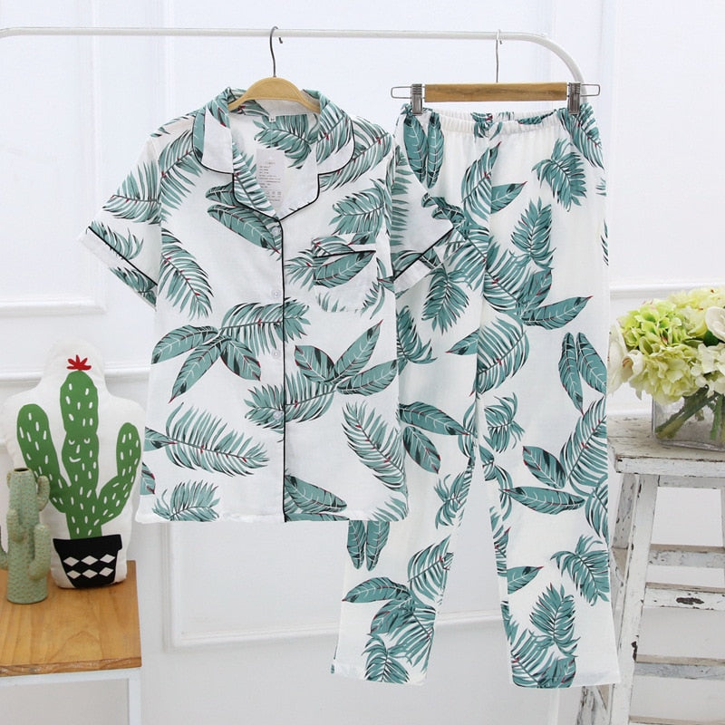 The Tropical Prints 2 Piece Sleepwear Original Pajamas-Original Pajamas