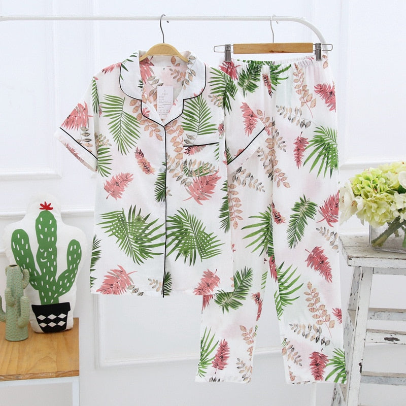 The Tropical Prints 2 Piece Sleepwear Original Pajamas-Original Pajamas