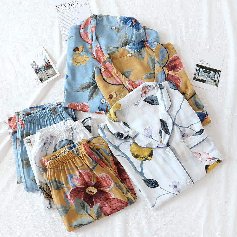 The Large Print Button Down Original Pajamas-Original Pajamas
