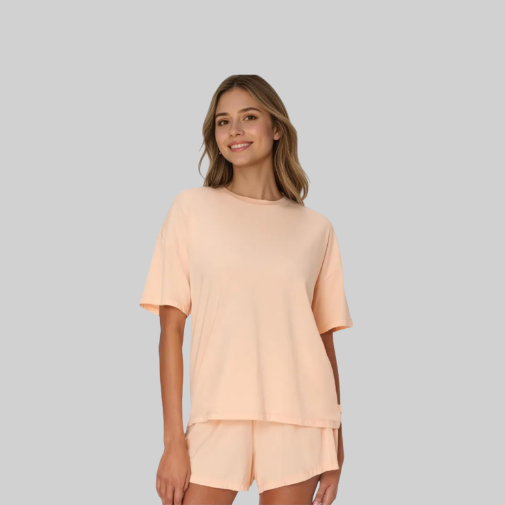 2 Piece Lounge Set With Supersoft Boxy T Shirt And Shorts2 Piece Lounge Set With Supersoft Boxy T Shirt And Shorts - View 8