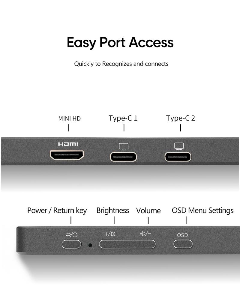 Product Introduction of ARZOPA Portable Monitor 16.1" 144Hz & 17.3" 60Hz FHD 1080P Laptop Screen Extender for PC Mac Xbox Switch PS5 iPhone IPS Display Computer Display HDR External Screen Game Workfromhome 9