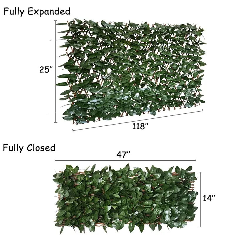 Product Introduction of Uhair Privacy Fence Expandable Screen for Balcony Patio Outdoor,Decorative Faux Ivy Fencing Panel,Hide Unsightly Views, Realistic Leaf Design Garden 4