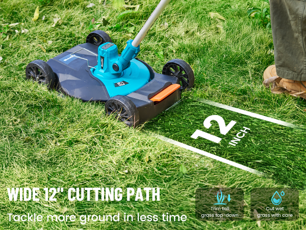 Weed Wacker Offers 12-inch Wide Cutting Swath