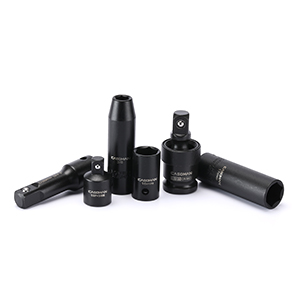 Permanent high visibility laser etched size marking on each socket for quick size selection.