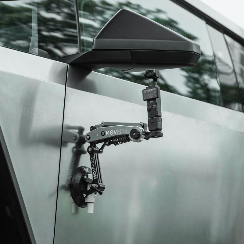 Product Introduction of MOVMAX Blade Arm Car accessories Camera Phone Suction Mount Camera Shock Mount for phone camerasfor DJI Pocket 3. Insta 360. and GoPro 7