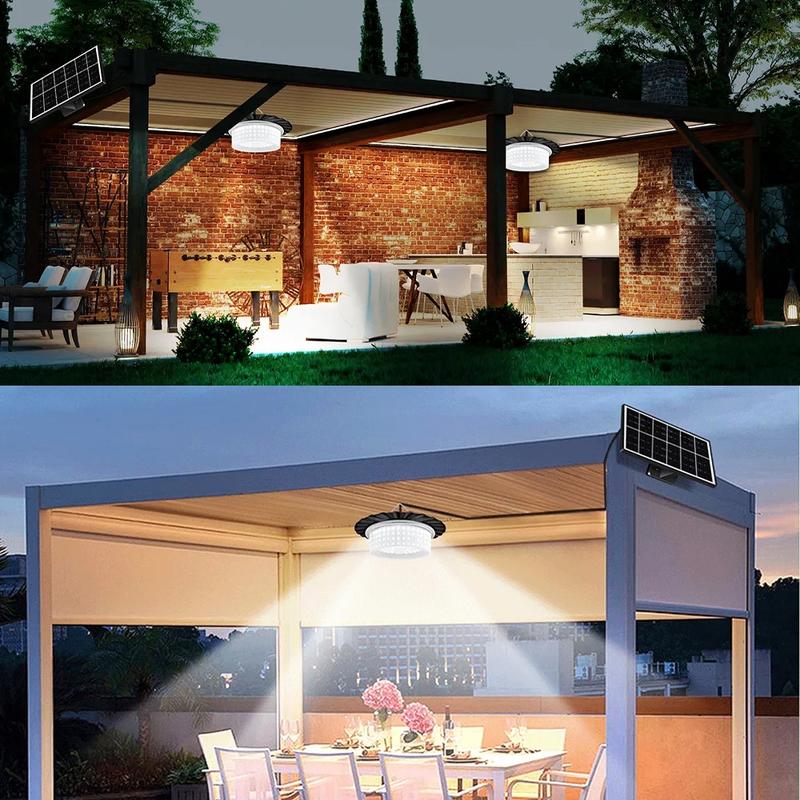 Product Introduction of 224-LED Solar Pendant Light with Moving Sensor, 5 Modes Waterproof Floodlight with Remote Control, Solar Outside Lights, Safety Outdoor Wall Light for Patio, Deck, Shed, Camping 23