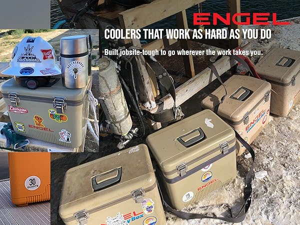 industrial construction jobsite work lunch cooler cool box