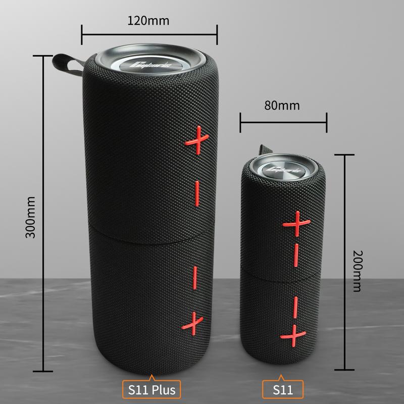 Product Introduction of CYBORIS S11 Plus 2 in 1 Bluetooth Speaker 20W High Volume Stereo IPX6 Waterproof 24 Hours Play Time Bluetooth V5.3 Connectable for Smartphones & More bluetooth speaker subwoofers Audio 9