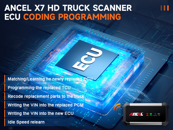 ANCEL X7HD HEAVY DUTY TRUCK SCANNER